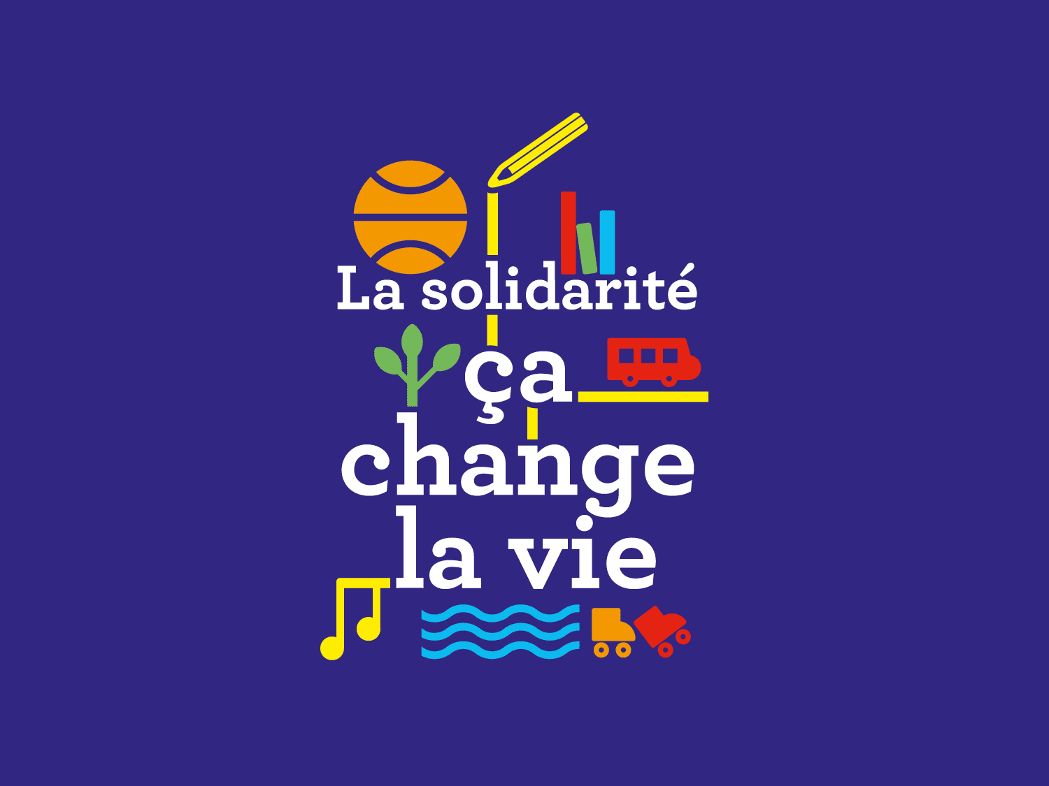 Création graphique de la campagne Pass solidaire 2015